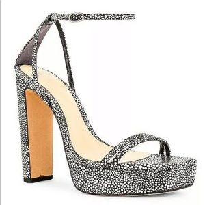 Alexandre Birman size 8 platform silver sandals